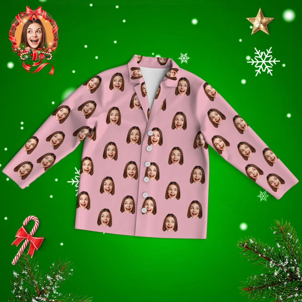 Custom Face Colorful Pajamas Set-Christmas Gift