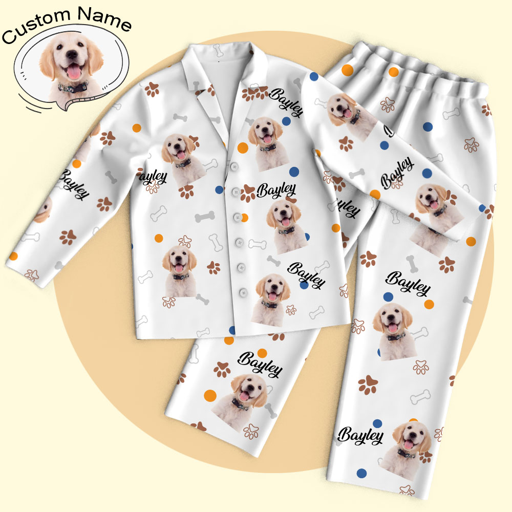 Custom Face Pajamas Personalized Dog Cat Photo Pajamas Gifts For Pet Lover