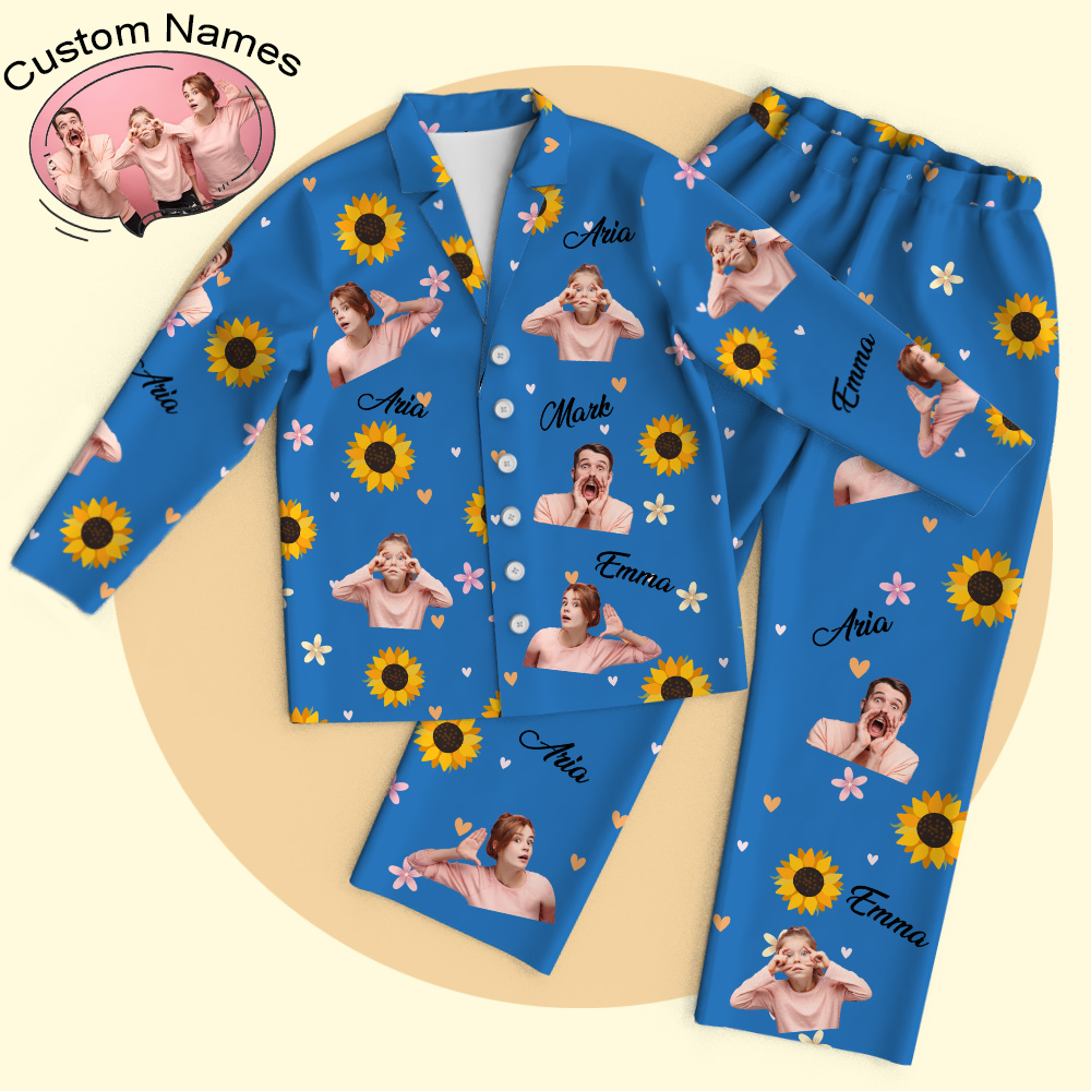 Custom Face Pajamas Personalized Dog Cat Photo Pajamas Gifts For Pet Lover