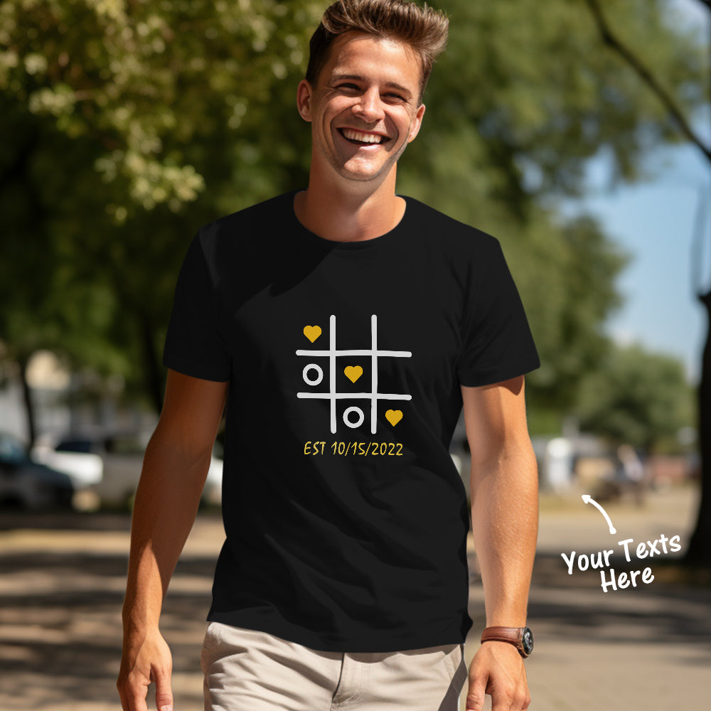 Custom Couple Matching T-shirts Love Always Wins Personalized Matching Couple Shirts Valentine's Day Gift - CustomFacePajamas