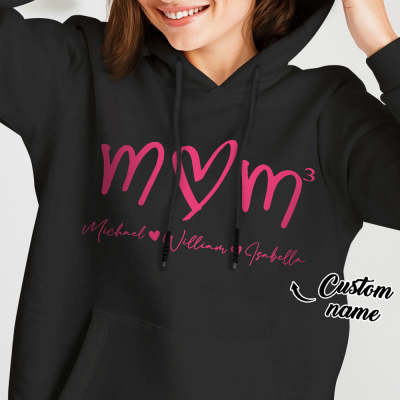 Custom Mama Hoodie with Kids Name Personalized Name Hoodie Mother's Day Gift