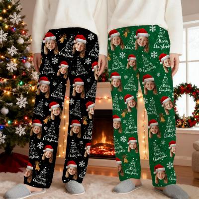 Personalize Christmas Pajamas with Face,Pajamas with Photo,Custom Pajama Pants,Family Pajamas,Mens Pajamas,Women's Pajamas,Christmas Gifts