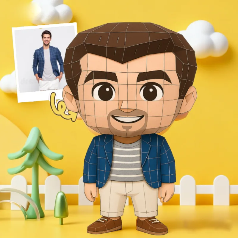 Personalized 3D Photo Puzzle Model Kit – Upload Your Image to Create a Custom Display Figure