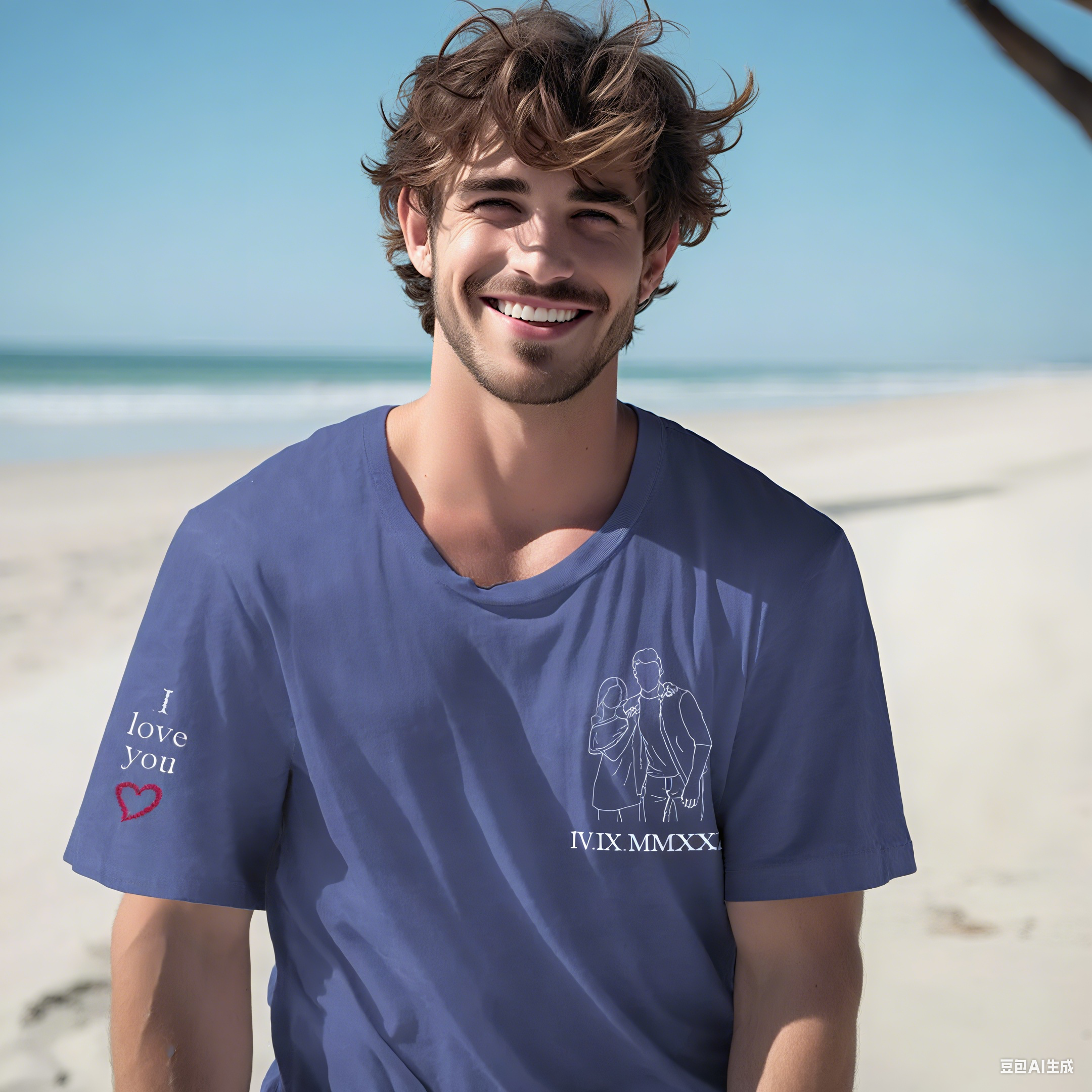 Embroidered Photo Shirt, Potrait From Photo Shirt, Custom Shirt With Photo Embroidery Comfort Colors Shirt, Personalized Shirt for Couple