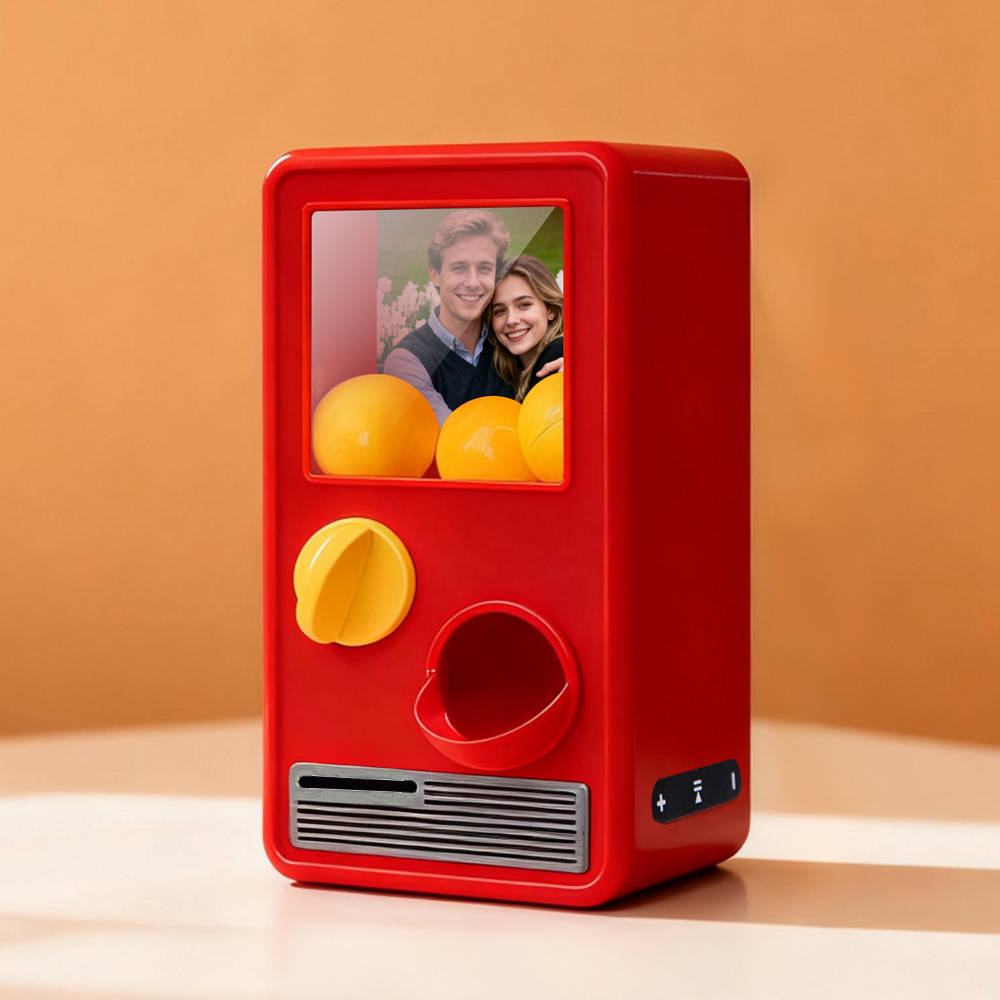 Custom Photo Personalized Gashapon Machine with 10 Gashapon  – Love Notes, Date Ideas & Surprise Cards