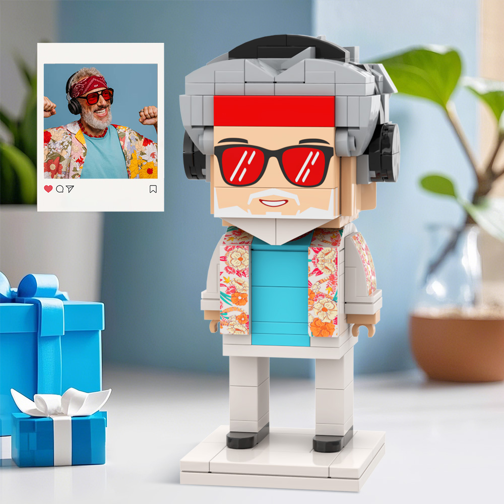 [Copy]Full Body Customizable 1 Person Custom Brick Figures Super Dad Block Toy Father's Day Gift