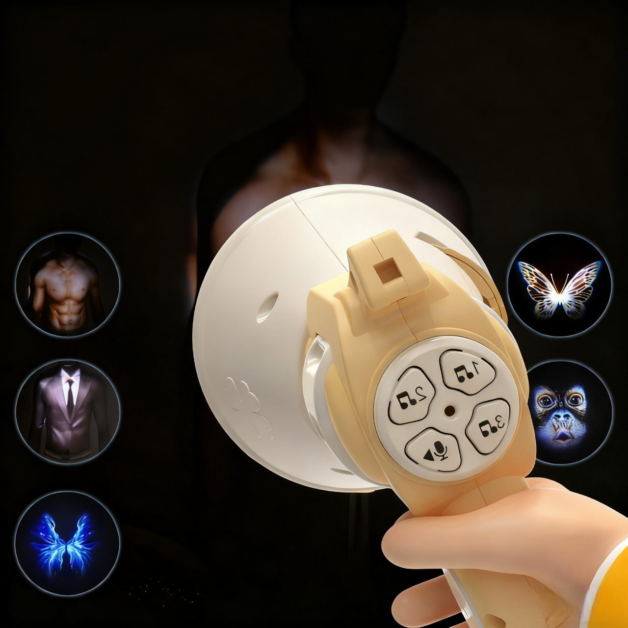 The Ultimate Prank Gun: Project a 6-Pack & Play Hilarious Voice Messages