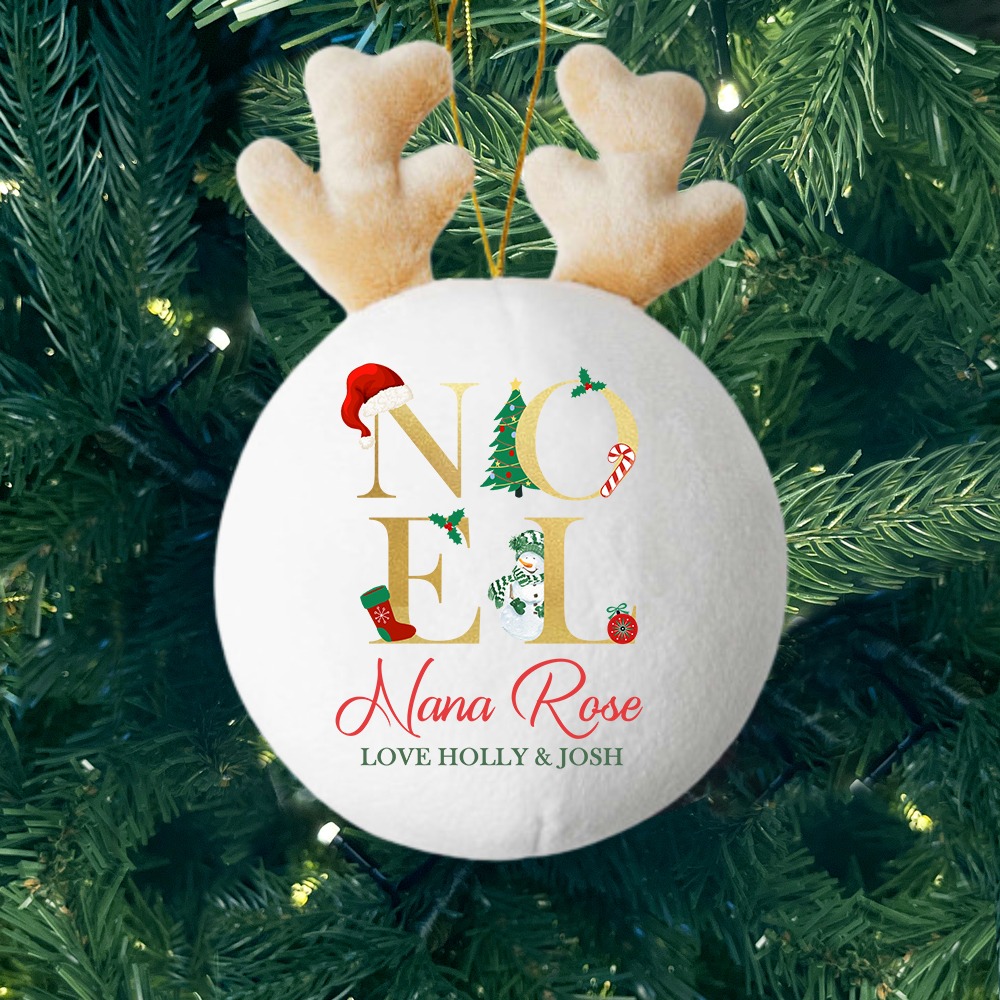 Noel - Personalised Fabric Christmas Decoration - MyFaceTshirt