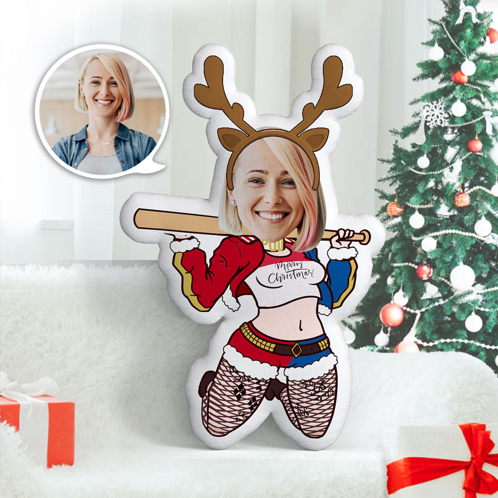 Christmas Gift Personalized Face Elk Harry Quinn MiniMe Doll - MyFaceTshirt