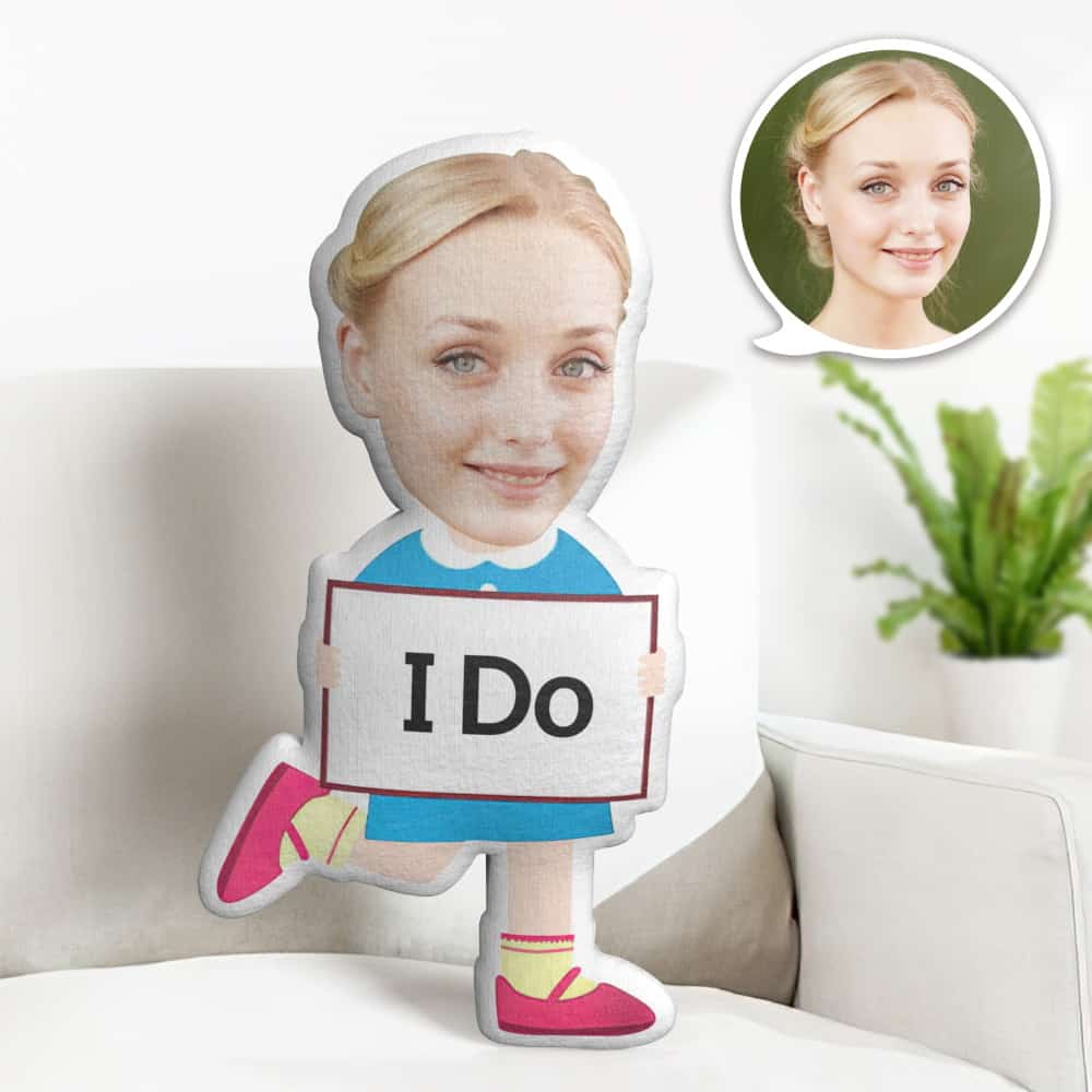 Valentine's Day Gift Custom Face Pillow, I Do Face Doll, the Best Gift for Lover - MyFaceTshirt