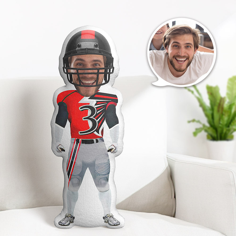 Custom Body Pillow Super Bowl Atlanta Falcons Personalized Face Throw Pillow Best Gift for Him - MyFaceTshirt