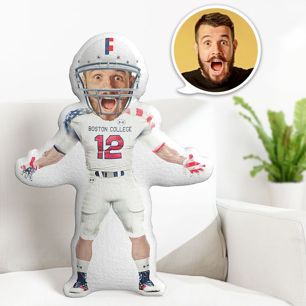 Custom Body Pillow Super Bowl Boston College Eagles Personalized Face Throw Pillow Best Gift for Him - MyFaceTshirt