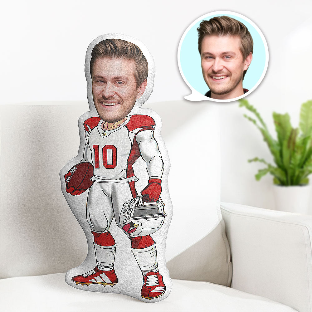 Custom Body Pillow Arizona Cardinals Personalized Face Throw Pillow Best Gift for Him - MyFaceTshirt