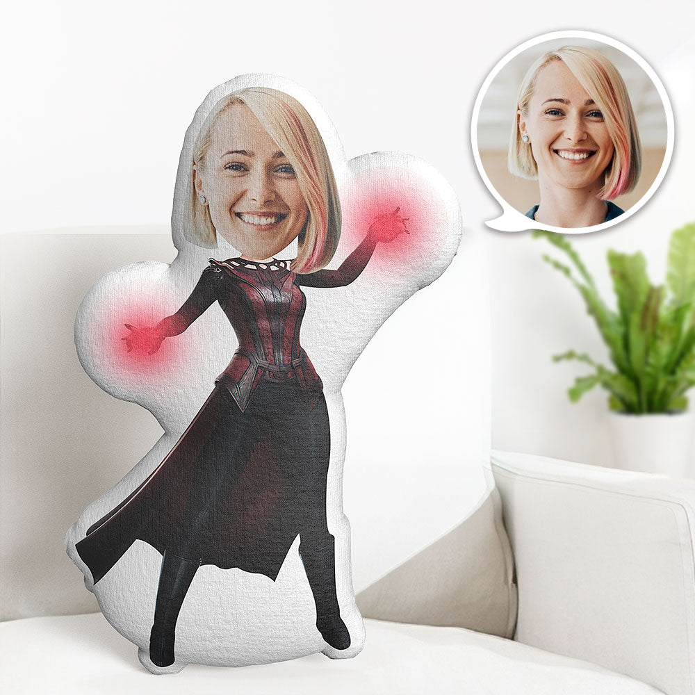 Custom Scarlet Witch MiniMe Pillow Face Pillow Personalized Pillow Custom Pillow Picture Pillow Doll - MyFaceTshirt