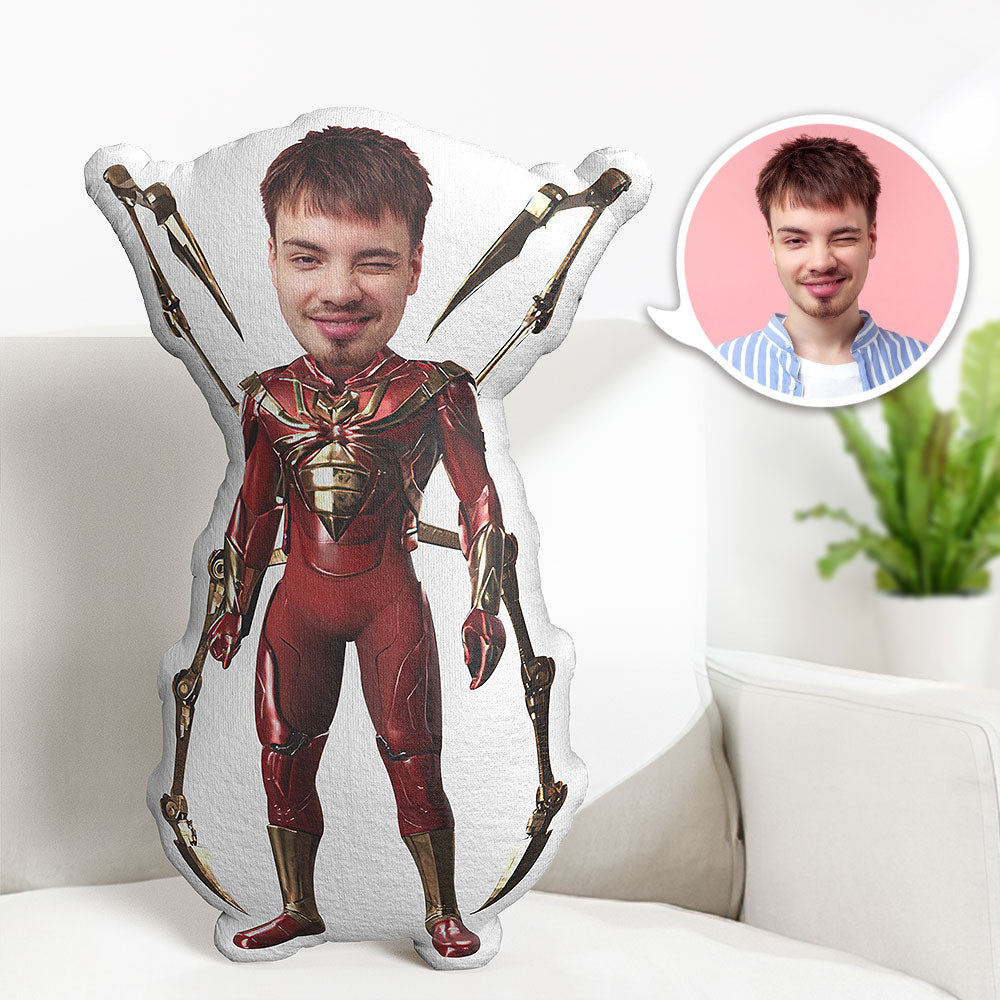 Custom Body Pillow Iron Spider Personalized Face Throw Pillow Best Gift for Her - MyFaceTshirt