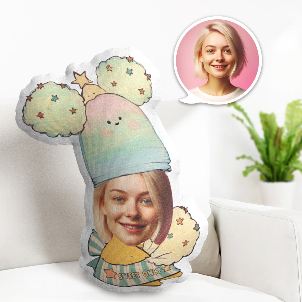 Custom Only Sweet Pillow Face Pillow Personalized Cotton Candy Pillow Custom Pillow Picture Pillow Costume Pillow Doll - MyFaceTshirt