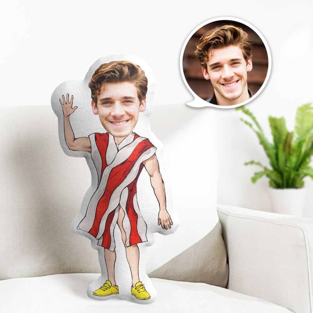 Custom Bacon Photo Face Pillow Personalized Face Picture Pillow Dolls and Toys Face Body Pillow Personalized Doll - MyFaceTshirt