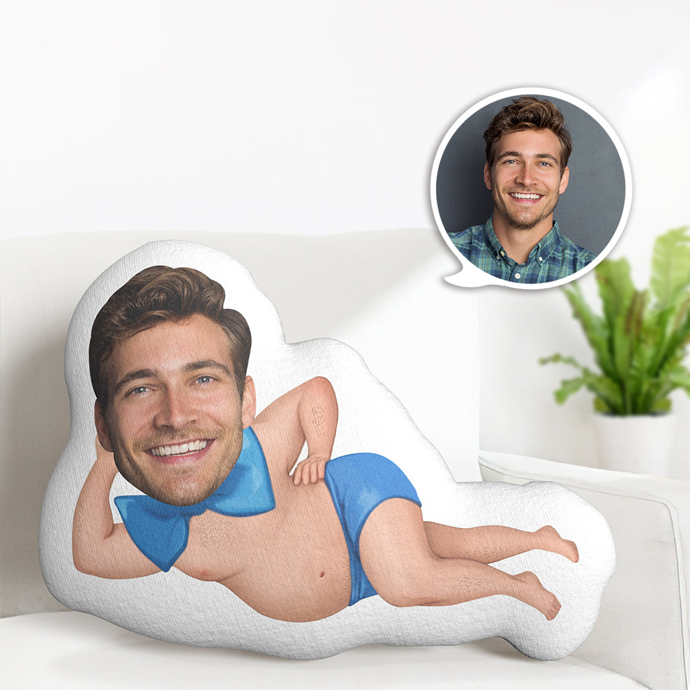 Custom Face Pillow Gag Boyfriend Photo Pillow MiniMe Doll Gift - MyFaceTshirt