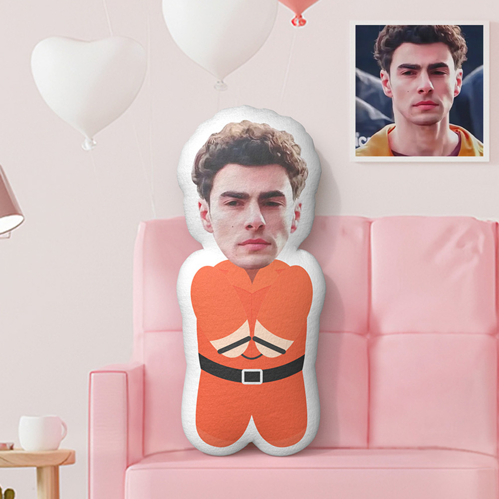 Custom Minime Throw Pillow Smoking Hot Luigi Mangione Voice For The Voiceless Face Pillow - MyFaceTshirt