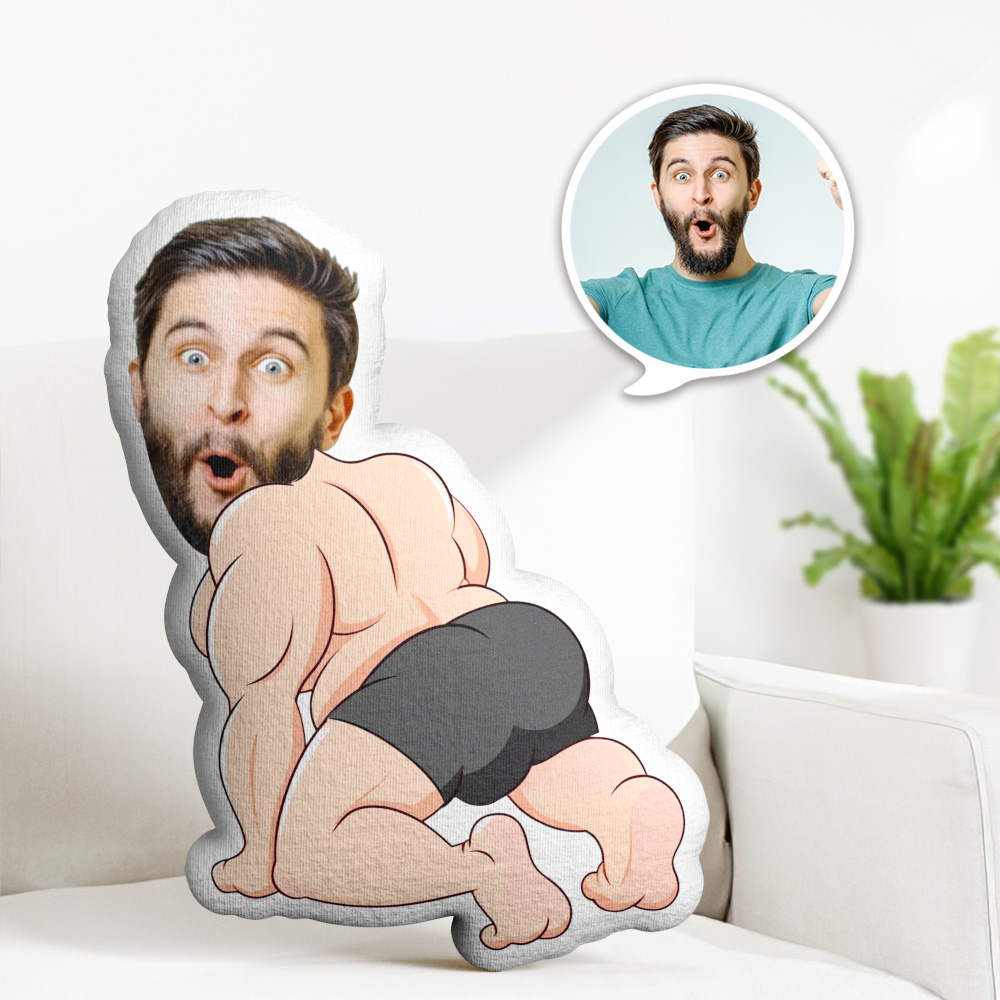 Custom Photo Face Pillow Sexy Man Gray Boxer Face Pillow Face Picture Pillow Doll Face Body Pillow