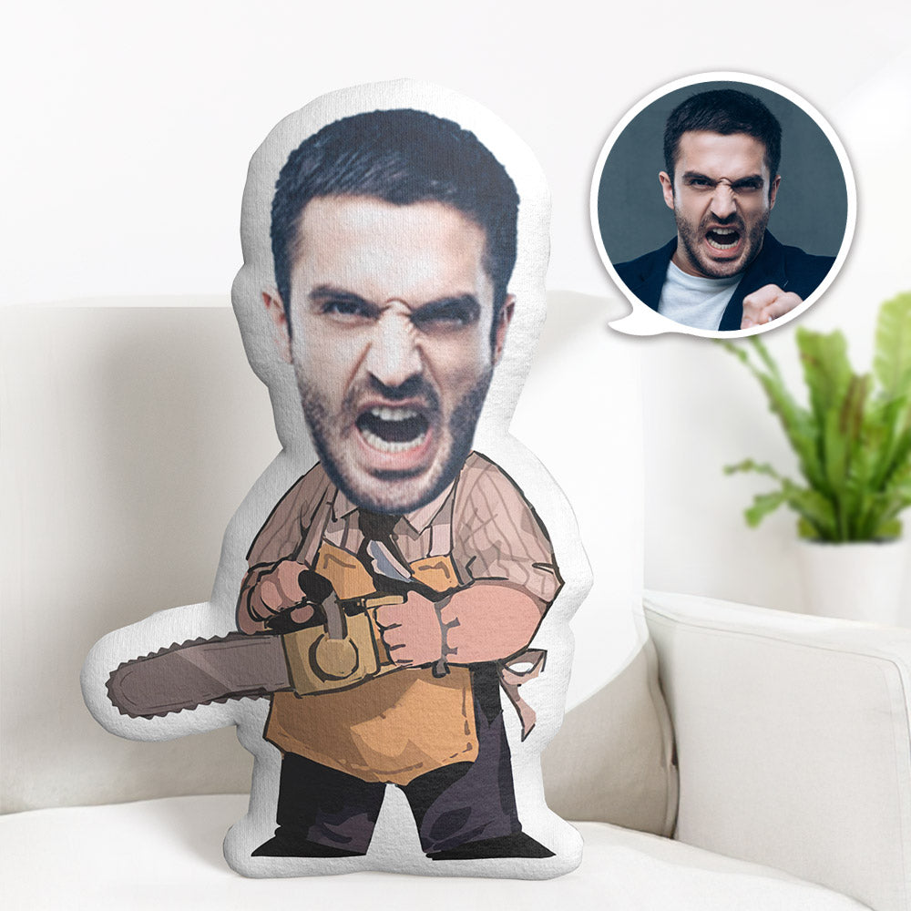 My Face Pillow Custom Halloween Pillow MiniMe Pillow The Texas Chain Saw Massacre Cosplay Pillow - MyFaceTshirt
