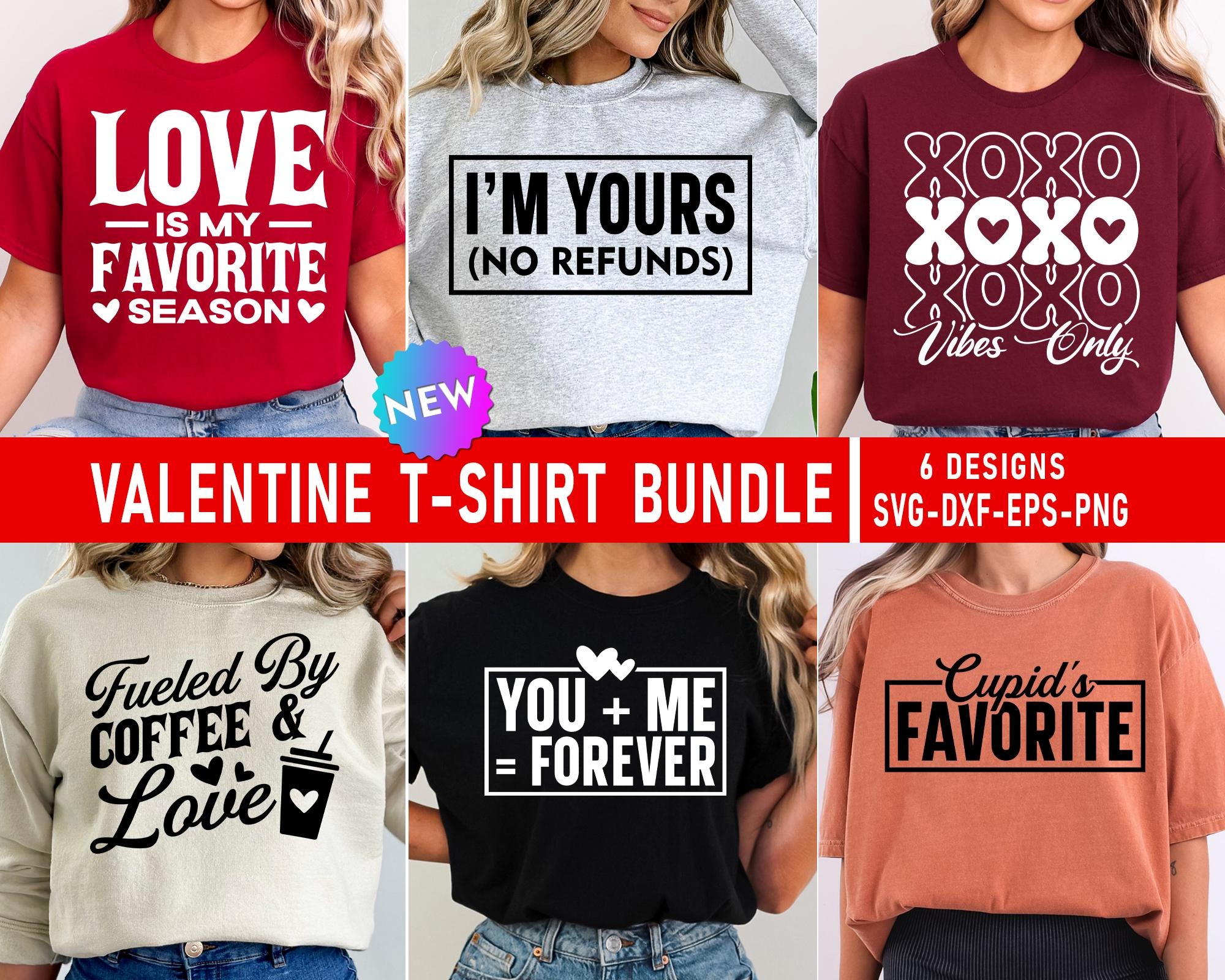 Valentine T-shirt Text T-Shirt Unsex Shirt