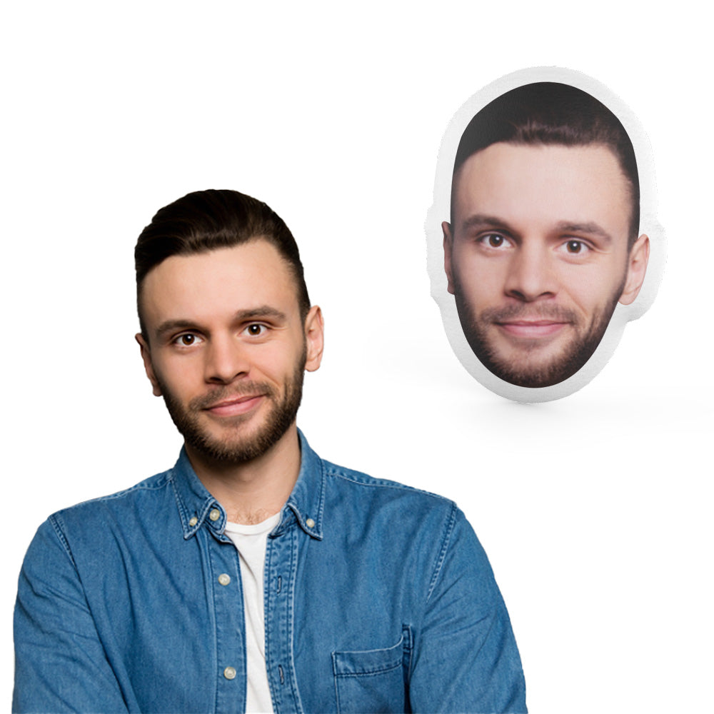 My Face Pillow Custom Face Doll Photo Portrait Pillow Put Your Face on A Pillow - MyFaceTshirt