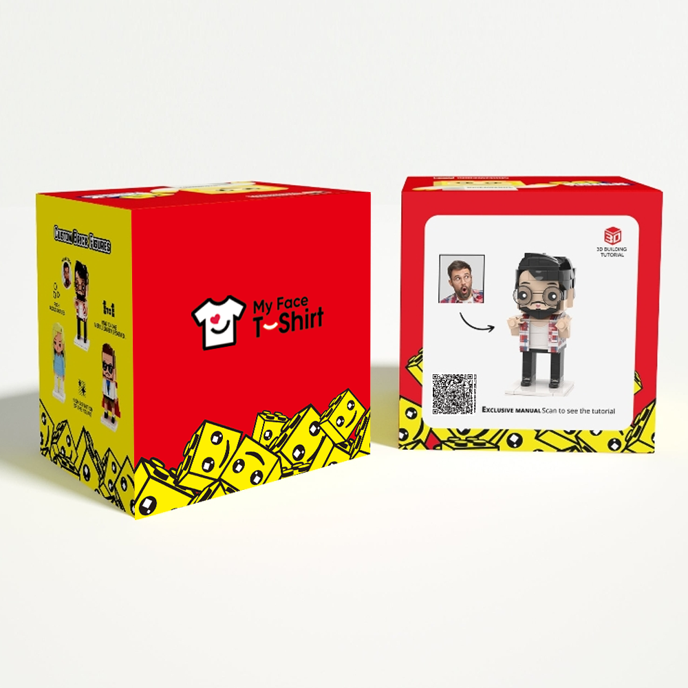 BOX for Single Brick Figures with Background