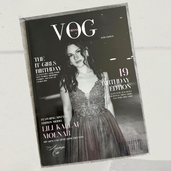 Custom Magazine for Birthday Vintage Retro Style Magazine for Her Birthday - MyFaceTshirt