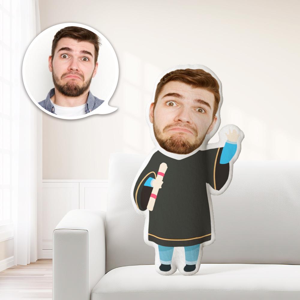 Personalized Photo My face on Pillows Custom Minime Dolls Gag Gifts Toys Academic Dress-wave Costume - MyFaceTshirt