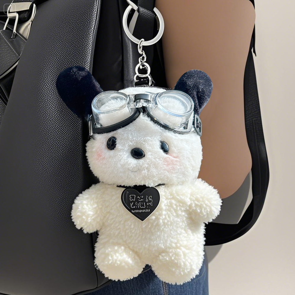 Plush Bag Charm Cute Cartoon Plushie Dog Doll Backpack Accessories,Keyring Charm Gift for Women - MyFaceTshirt