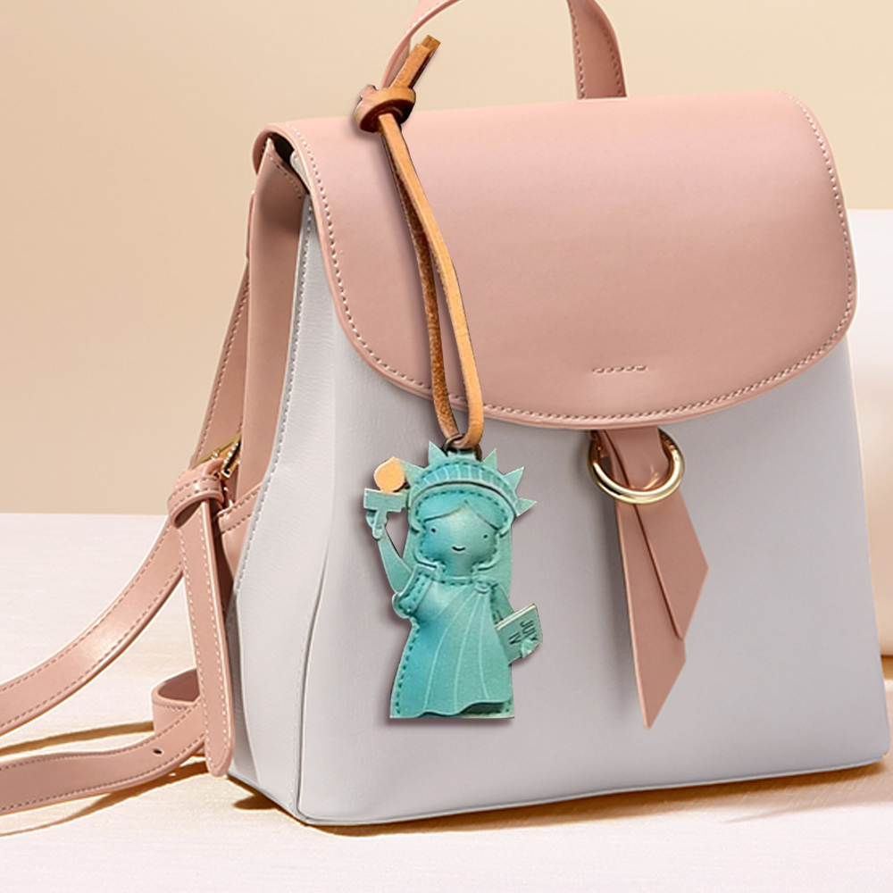 Statue of Liberty Bag Charm Handmade New York Souvenir Jewelry, Unique Travel Gift for Her/Him | Patriotic USA-Themed Purse Accessory & NYC Vacation Keepsake - MyFaceTshirt