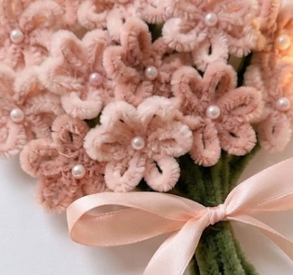 Personalized Mothers Day Gift Shadow Box Handmade Pipe Cleaner Flower Bouquet with Custom Photos Lights Unique Keepsake for Mom