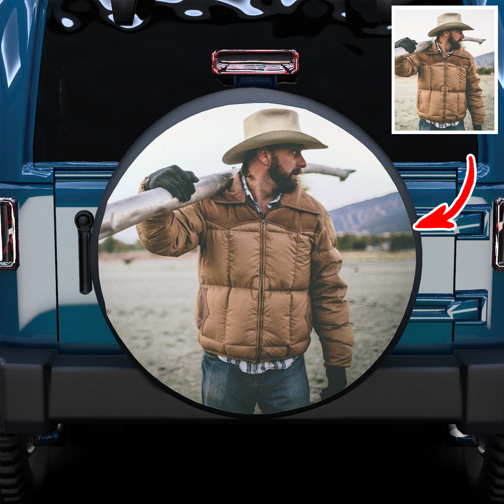 Custom Photo On Spare Tire Cover - MyFaceTshirt
