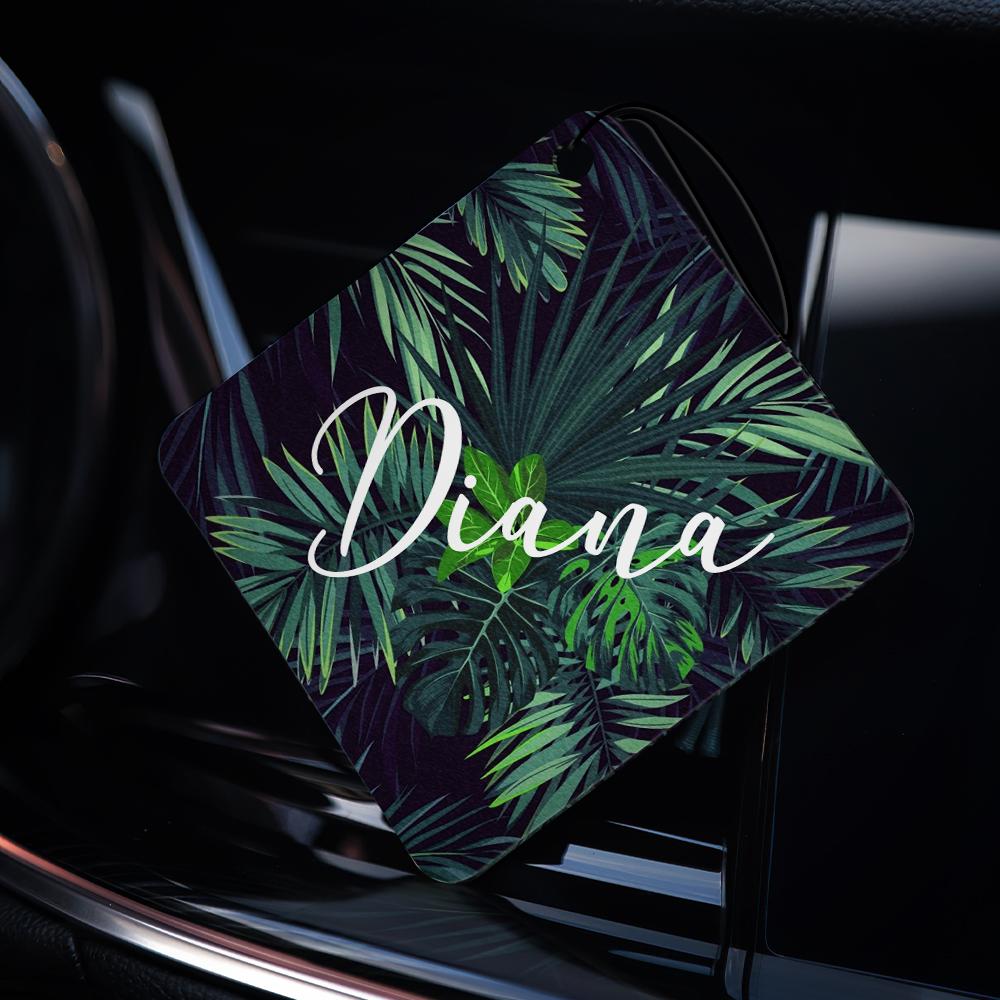 Personalized Car Air Fresheners with Text Add Essential Oil or Perfume. - MyFaceTshirt