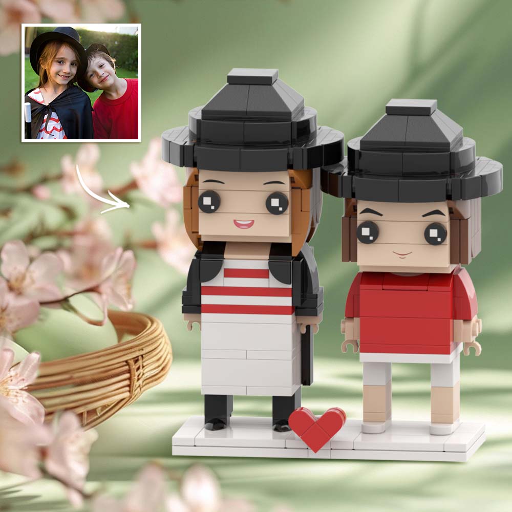 Easter Fully Body 2 People Custom Brick Figures For Happy Easter Kids Little Troblemakers Brick Me Figures