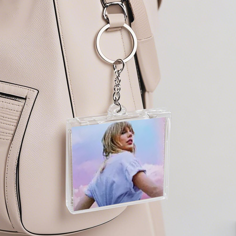 Custom NFC Mini Album CD Bag Charm Personalized Music Gift Retro Style Gift Mother's Day Gift - MyFaceTshirt