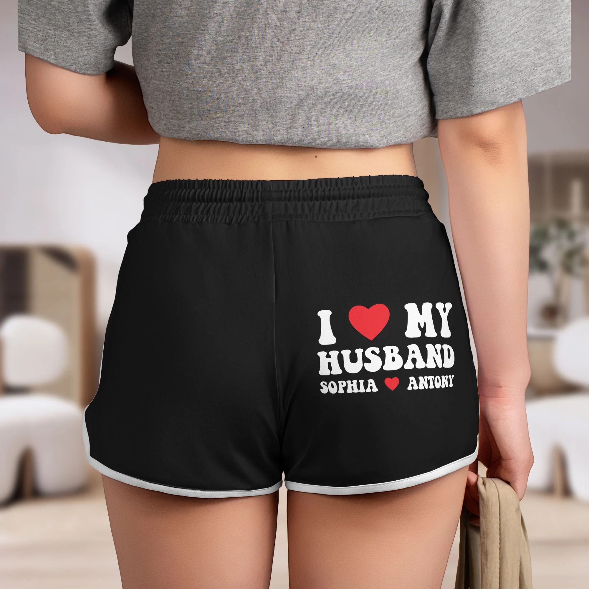 I Love My Husband - Custom Dolphin Shorts