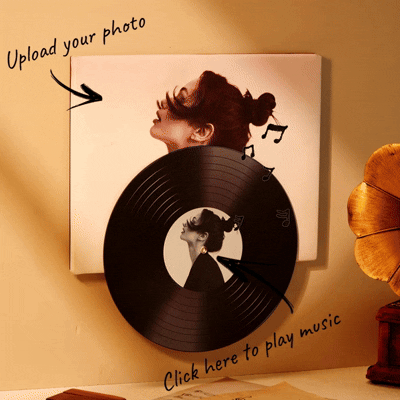 Custom Vinyl Record Wall Art Self-Expression Through Personalized Portrait Turn Your Image into Music Wall Art for You Gift to Yourself in Style