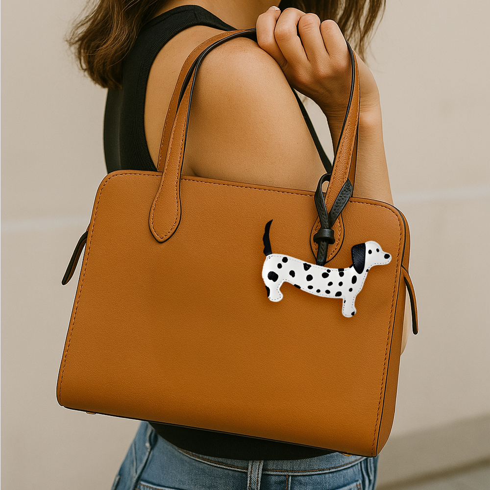 Luxury Handcrafted Bag Charms & Keychains -Plated Leather Charms for Designer Bags | Birthday & Mother's Day Gift