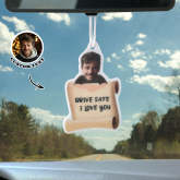 Custom Photo Car Air Freshener Engravable Car Hanging Ornament Gifts