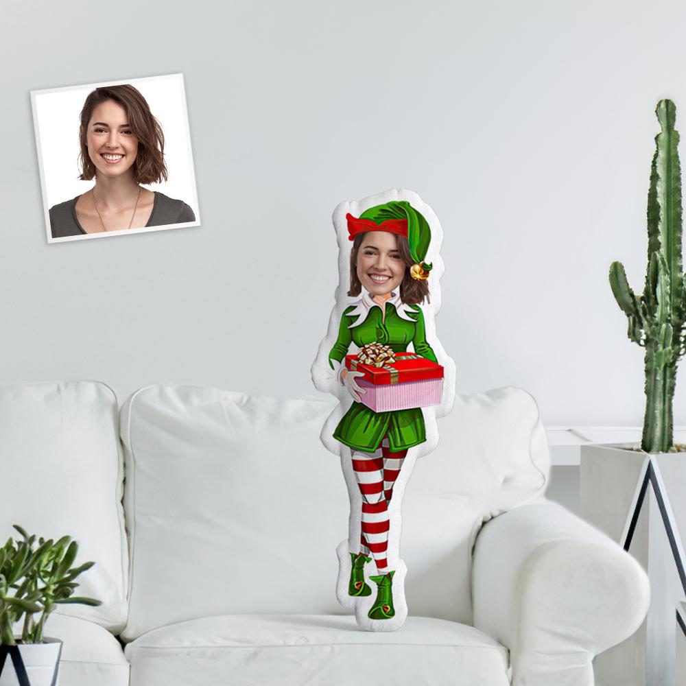 Unique Personalized Cool Beautiful Santa Throw Pillow Different Christmas Colors Minime Throw Pillow  Distinctive Chrismas Gift - MyFaceTshirt