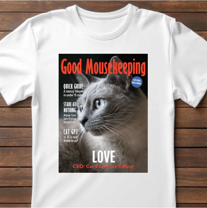 Personalized Pet Magazine T-Shirt
