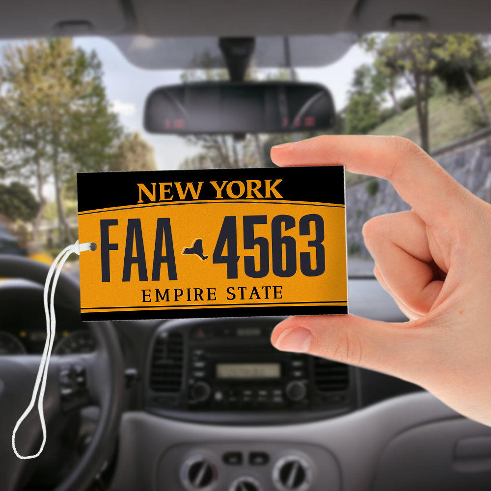 personalized American License Plate Car Air Freshener Rearview Mirror Ornament Car Air Freshener Gifts - MyFaceTshirt