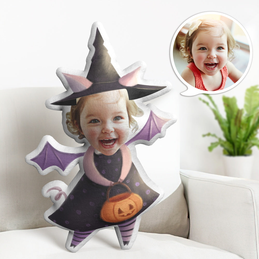 Halloween Gifts Custom Face Pillow Personalized Devil Pig Minime Pillow Gifts - MyFaceTshirt