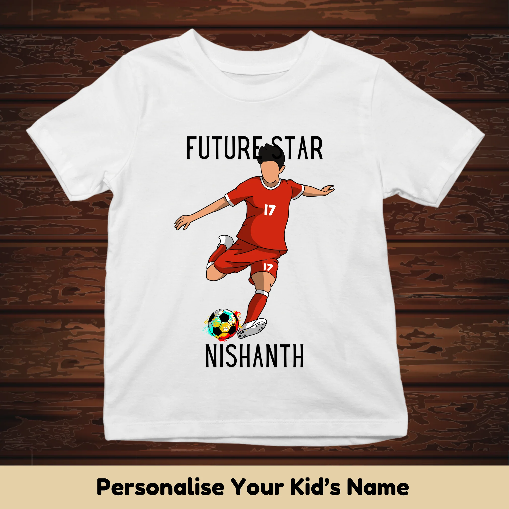 Future Star Football Custom Kids Tee