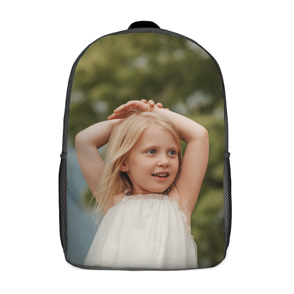 Custom Photo Backpack, Back To School Gifts For Kids, Picture Backpack, Customized Backpack - MyFaceTshirt