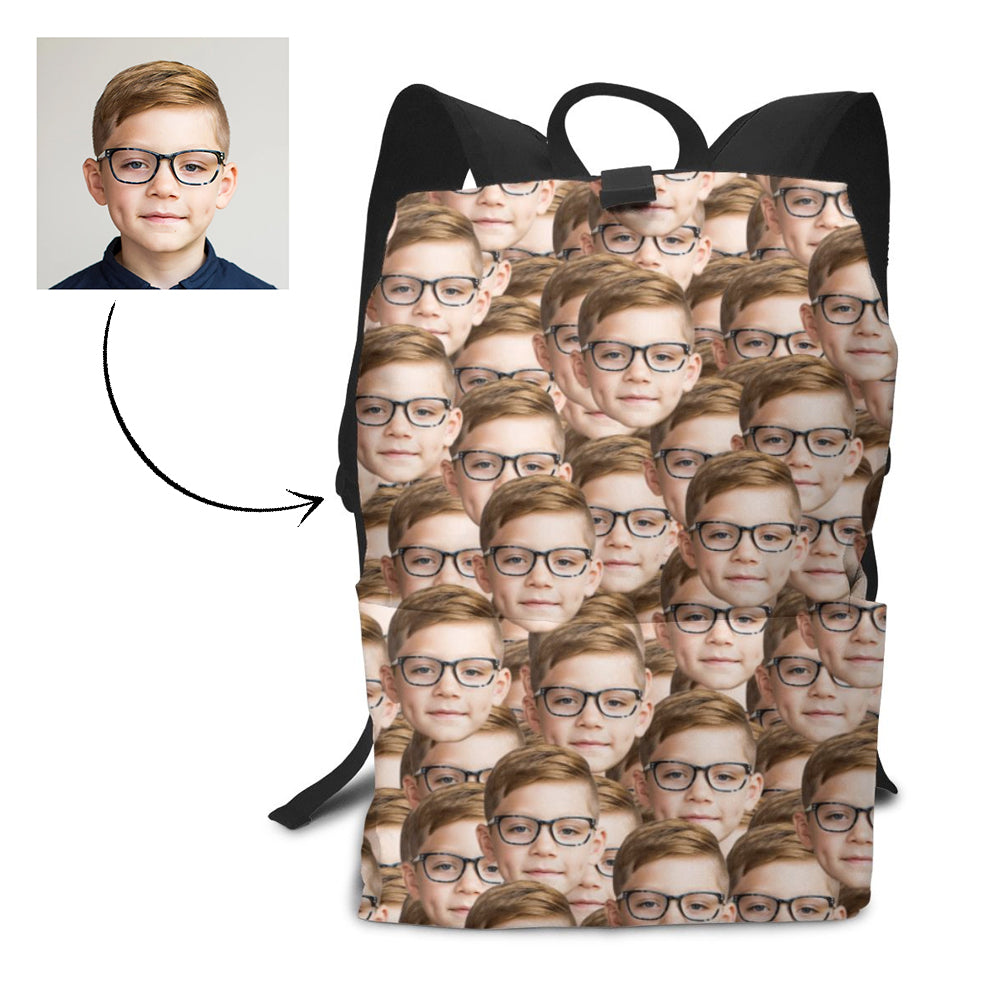 Personalized Mash Face Photo Backpack - MyFaceTshirt