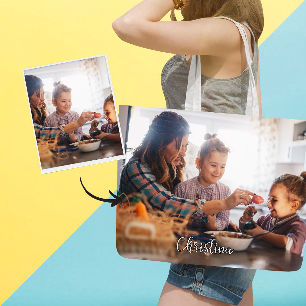 Back to School Gifts Personalized Shopping Bag, Custom Storage Handbag, Custom Tote Bag, Mother's Day Gift - MyFaceTshirt