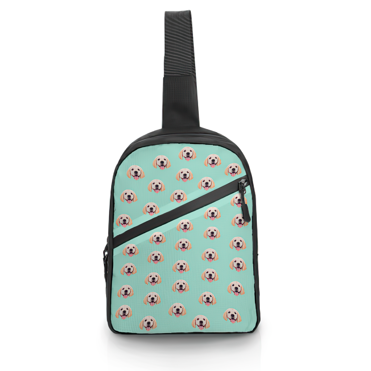 Custom Face Chest Bag Custom Cartoon Shoulder Crossbody Backpack for Men Cycling Camping Daypack - MyFaceTshirt